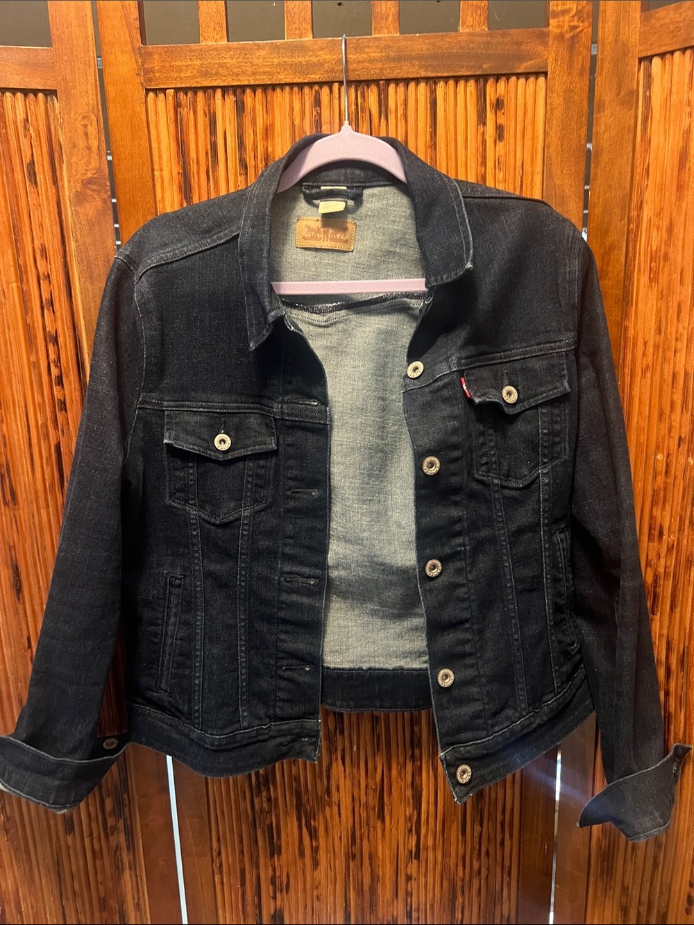 Levi's Dark Blue Indigo Stretch Denim Jacket - Women's Trucker